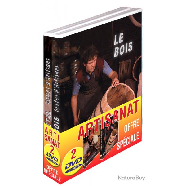 Lot 2 DVD Gestes d'artisant : Le Metal et Le Bois