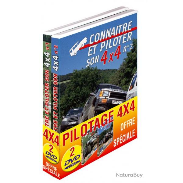 Lot 2 DVD Connatre et piloter son 4x4 - Pilotage 4x4 tout terrain - Sport Loisirs