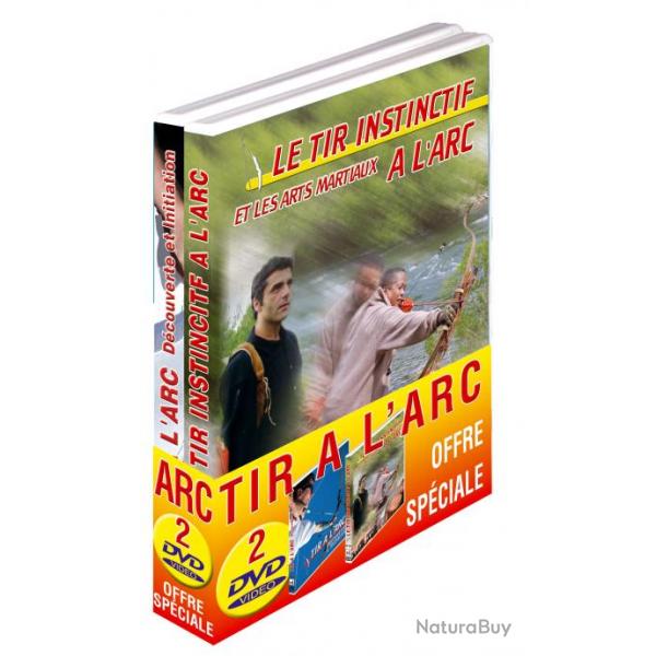 Lot 2 DVD Tir  l'Arc : Initiation et tir instinctif - Tir  l'arc - Sport Loisirs