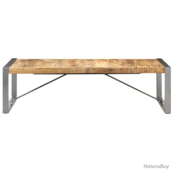 Table basse 140x70x40 cm Bois de manguier brut