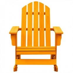 Chaise à bascule de jardin Adirondack Bois de sapin Orange 315888