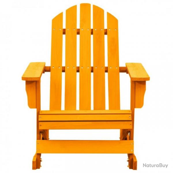 Chaise  bascule de jardin Adirondack Bois de sapin Orange 315888