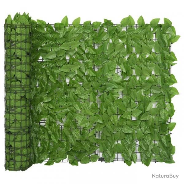 cran de balcon avec feuilles vert 300x100 cm 315499