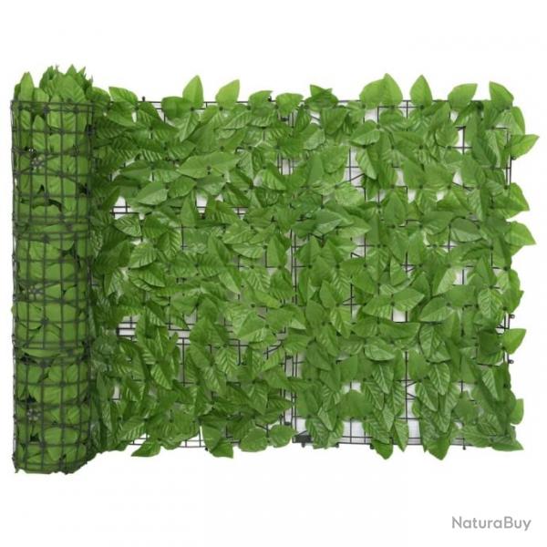 cran de balcon avec feuilles vert 400x75 cm 315496