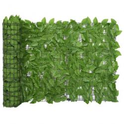 Écran de balcon avec feuilles vert 500x75 cm 315497