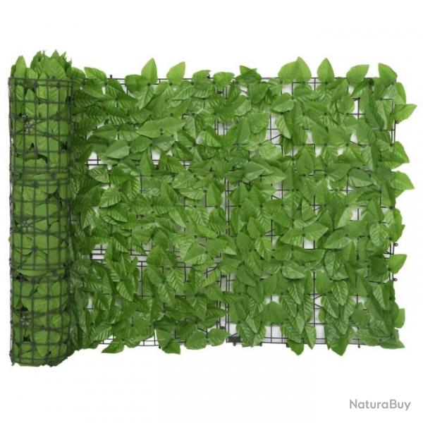 cran de balcon avec feuilles vert 500x75 cm 315497