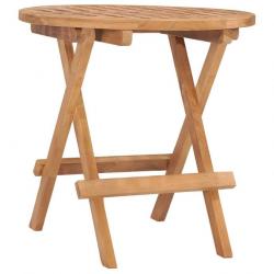 Table pliable de jardin 50x50x50 cm Bois de teck solide 315452