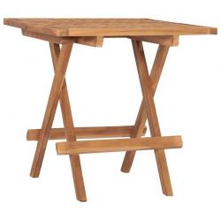 Table pliable de jardin 50x50x50 cm Bois de teck solide 315454