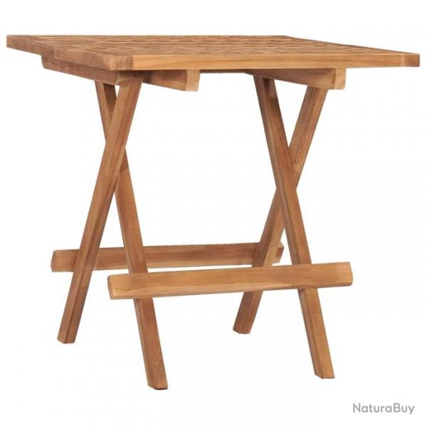 Table pliable de jardin 50x50x50 cm Bois de teck solide 315454