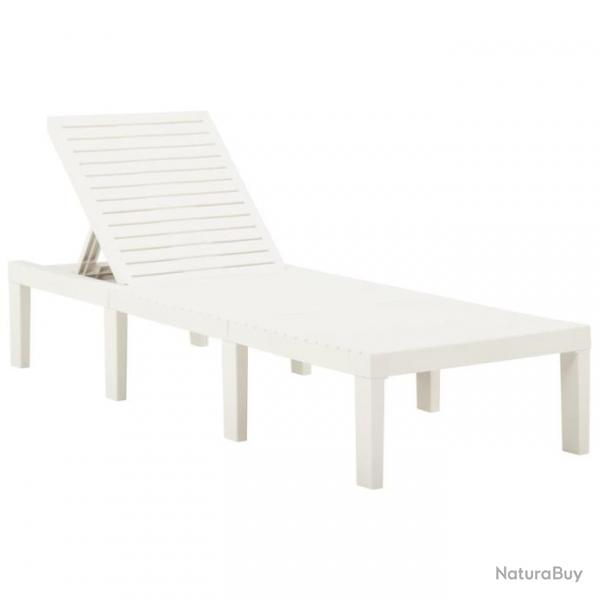 Chaise longue Plastique Blanc 315826