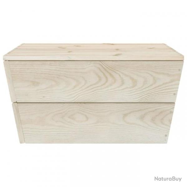 Table de jardin 60x60x30 cm Bois d'pica imprgn 315632