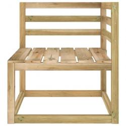 Canapé d'angle palette de jardin Bois de pin imprégné de vert 315703