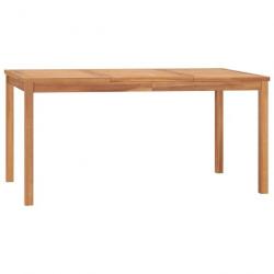 Table à dîner de jardin 160x80x77 cm Bois de teck solide 315620