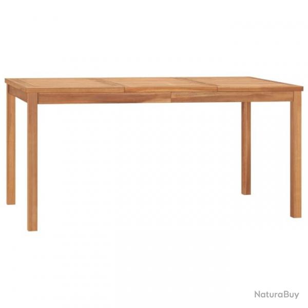 Table  dner de jardin 160x80x77 cm Bois de teck solide 315620