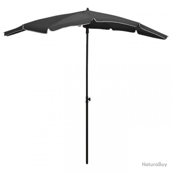 Parasol de jardin avec mt 200x130 cm Anthracite 315553