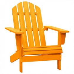 Chaise de jardin Adirondack Bois de sapin massif Orange 315878