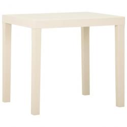 Table de jardin Blanc 79x65x72 cm Plastique 315844