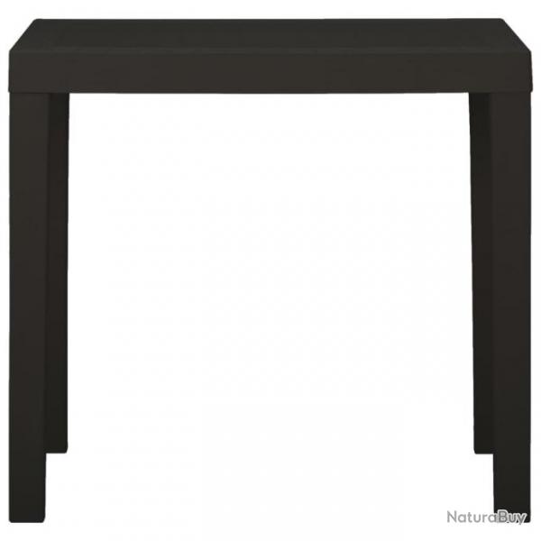 Table de jardin Anthracite 79x65x72 cm Plastique 315845