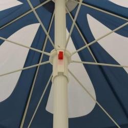 Parasol d'extérieur avec mât en acier Bleu 180 cm 315541