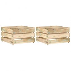 Tables palette de jardin 2 pcs Bois de pin imprégné 316203