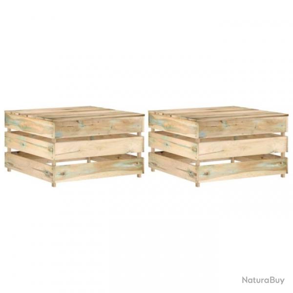 Tables palette de jardin 2 pcs Bois de pin imprgn 316203