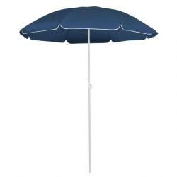 Parasol d'extérieur avec mât en acier Bleu 180 cm 315538