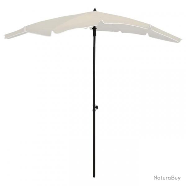 Parasol de jardin avec mt 200x130 cm Sable 315551