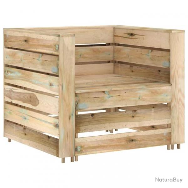 Salon de jardin palette 2 pcs Bois de pin imprgn 316204