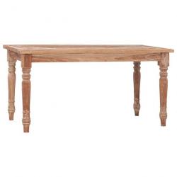 Table basse Batavia 90x50x45 cm Blanchie Bois de teck solide 316036