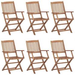 Chaises pliables d'extérieur 6 pcs Bois d'acacia solide 3074936