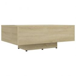 Table basse Chêne sonoma 85x55x31 cm Aggloméré 803383