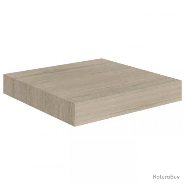 tagre murale flottante Chne 23x23,5x3,8 cm MDF 323865