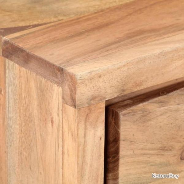 Table console 100x35x76 cm Bois d'acacia avec bord naturel 323522