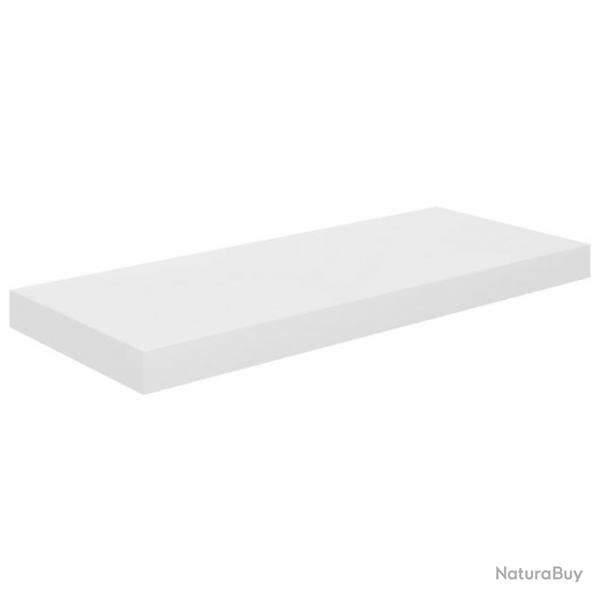 tagre murale flottante Blanc brillant 60x23,5x3,8 cm MDF 323748