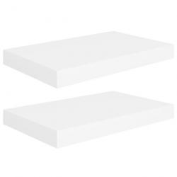 Étagères murales flottantes 2 pcs Blanc 40x23x3,8 cm MDF 323806