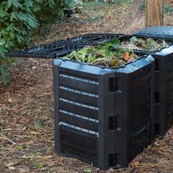 Bac à compost Noir 1200 L 407107