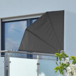 Écran de balcon 1,2 x 1,2 m Noir Polyester 423920