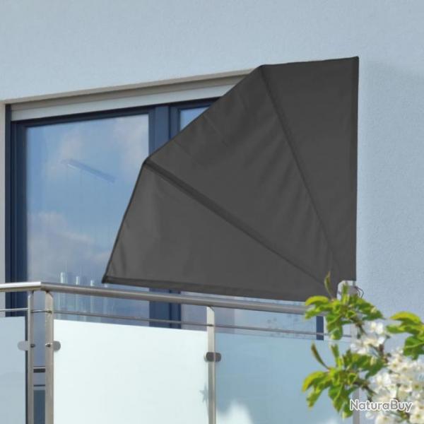 cran de balcon 1,2 x 1,2 m Noir Polyester 423920