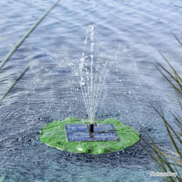 Pompe de fontaine solaire flottante Feuille de lotus 423903