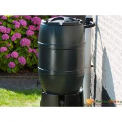 Récupérateur d'eau de pluie 120 L 51x81 cm Vert 423514