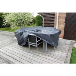 Nature Housse de mobilier de jardin pour tables rondes 205x205x90 cm