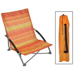 Chaise de plage pliable Orange 65x55x25/65 cm 429131