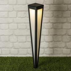 Lampe sur piquet solaire à LED de jardin 75 cm Noir 435253