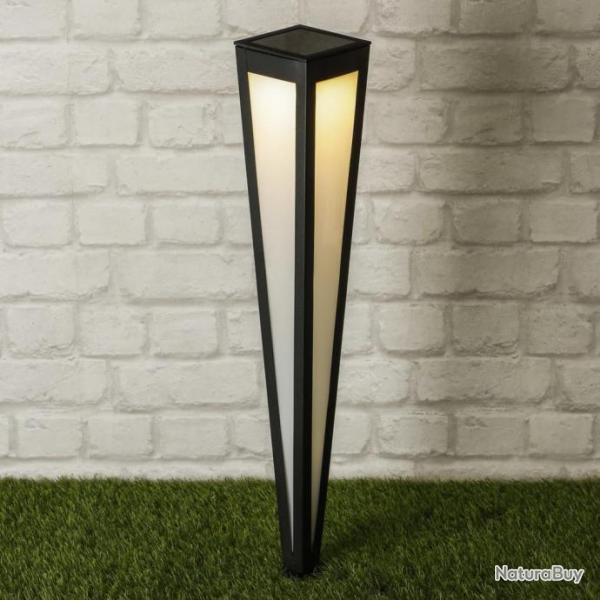 Lampe sur piquet solaire  LED de jardin 75 cm Noir 435253