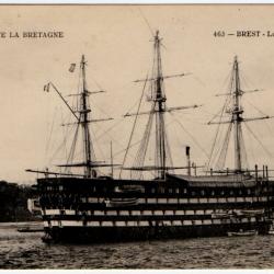 CPA - Marine TOUTE LA BRETAGNE -BREST" Le" Borda "- N°1281