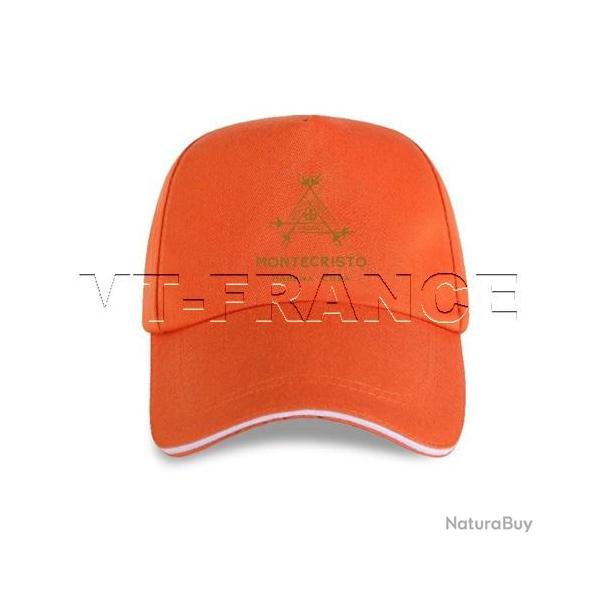 Casquette Cigares MONTECRISTO Habana CUBA, Couleur: Orange