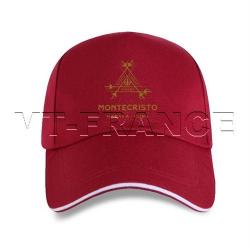 Casquette Cigares MONTECRISTO Habana CUBA, Couleur: Rouge Red