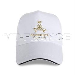 Casquette Cigares MONTECRISTO Habana CUBA, Couleur: Blanc