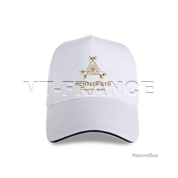 Casquette Cigares MONTECRISTO Habana CUBA, Couleur: Blanc