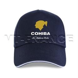 Casquette Cigares COHIBA La Habana CUBA, Couleur: Bleu Fonce